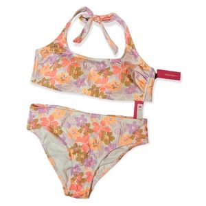 Xhilatration 16/18W 2 piece cheeky floral bikini